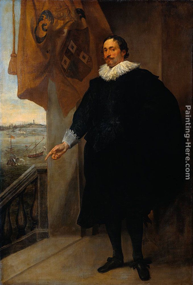 Nicolaes van der Borght, Merchant of Antwerp painting - Sir Antony van Dyck Nicolaes van der Borght, Merchant of Antwerp art painting